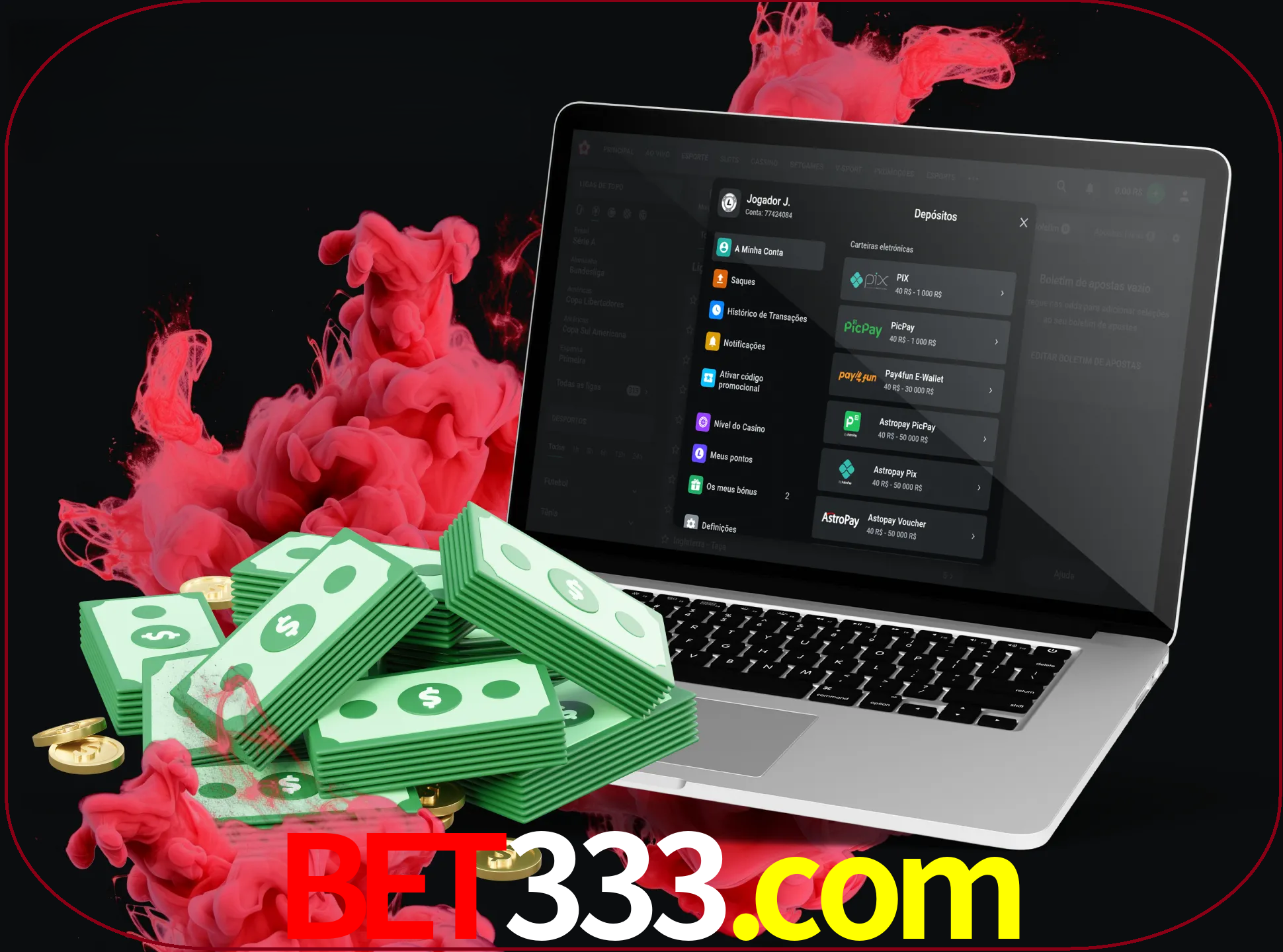 Para efetuar um depósito na sua conta bet333, basta escolher o método de depósito e especificar o montante.